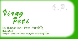 virag peti business card